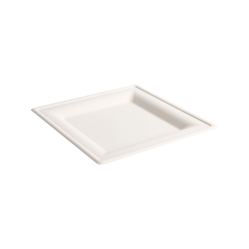 Recycling 6"disposable square tray L16*W16*H1.5cm